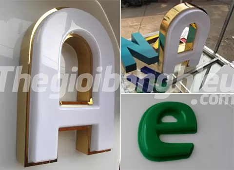 Chữ mica hút nổi 3d Chữ mica hút nổi 3d