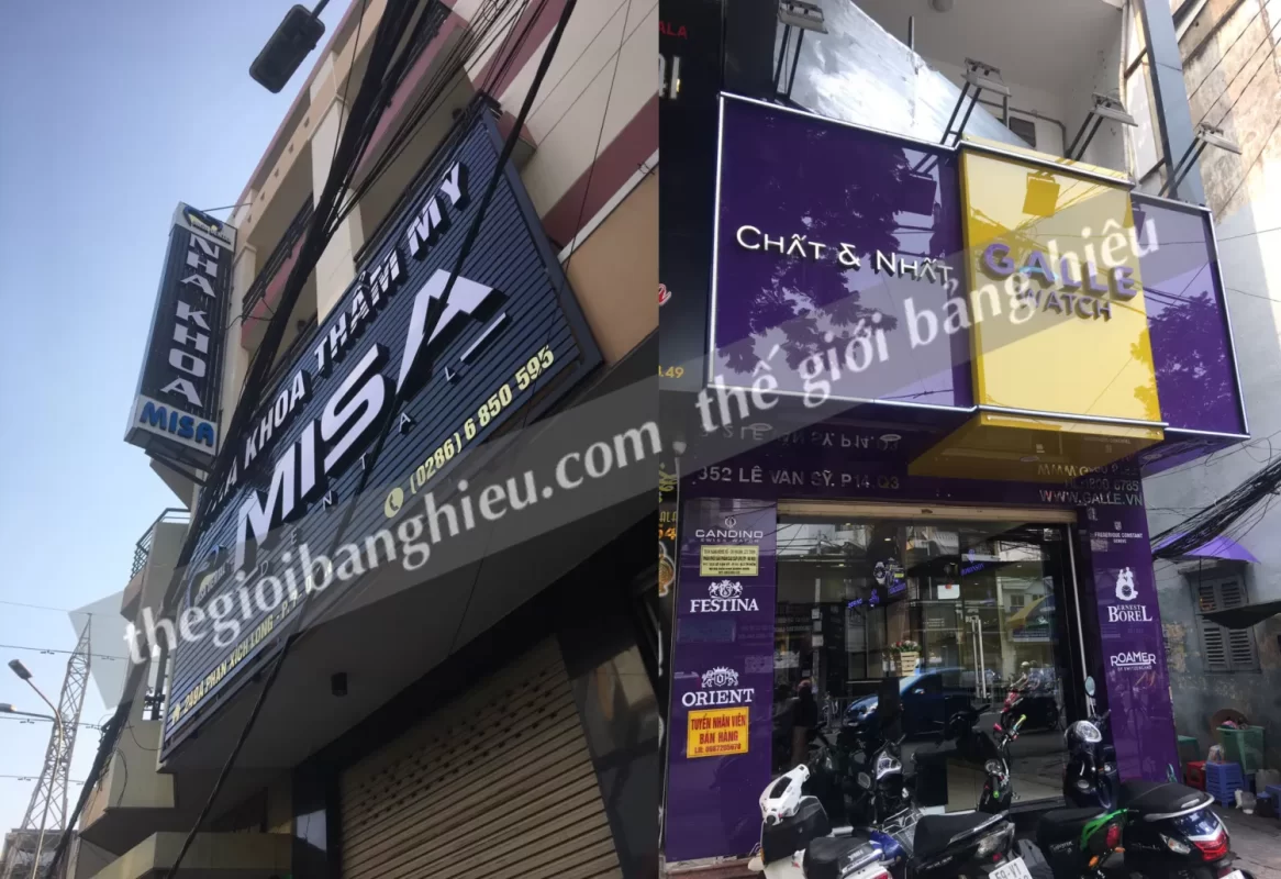 Thiết kế – thi công bảng hiệu