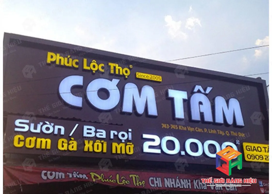 Thiết kế – thi công bảng hiệu