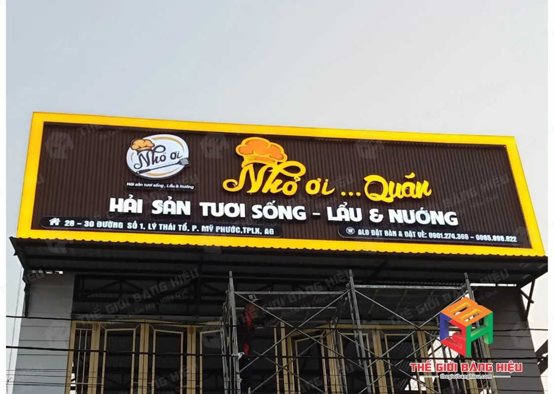 Thiết kế – thi công bảng hiệu