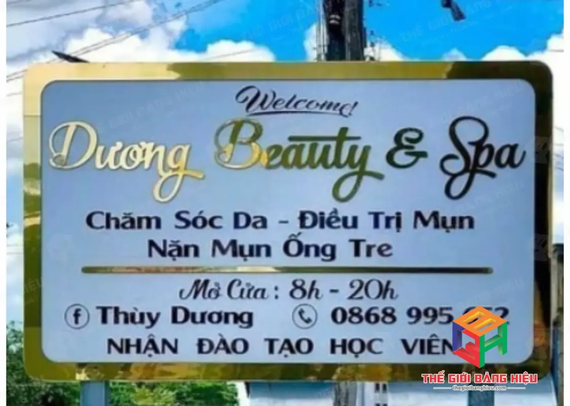 Thiết kế – thi công bảng hiệu