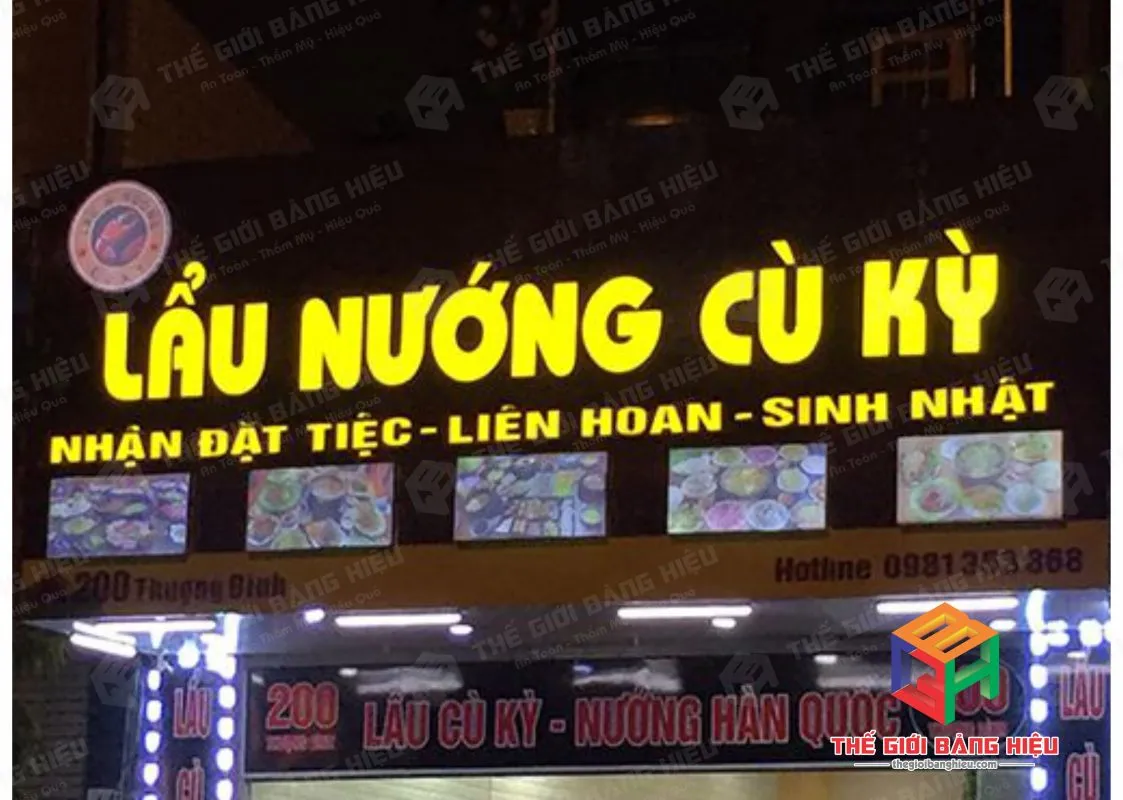 Thiết kế – thi công bảng hiệu