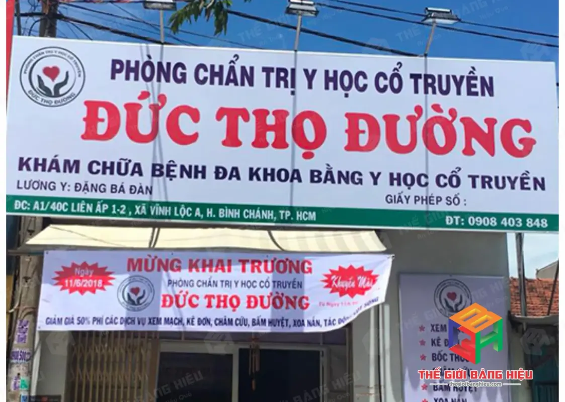 Thiết kế – thi công bảng hiệu