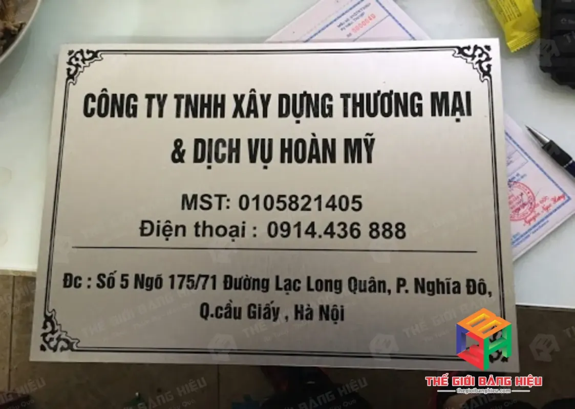 Thiết kế – thi công bảng hiệu