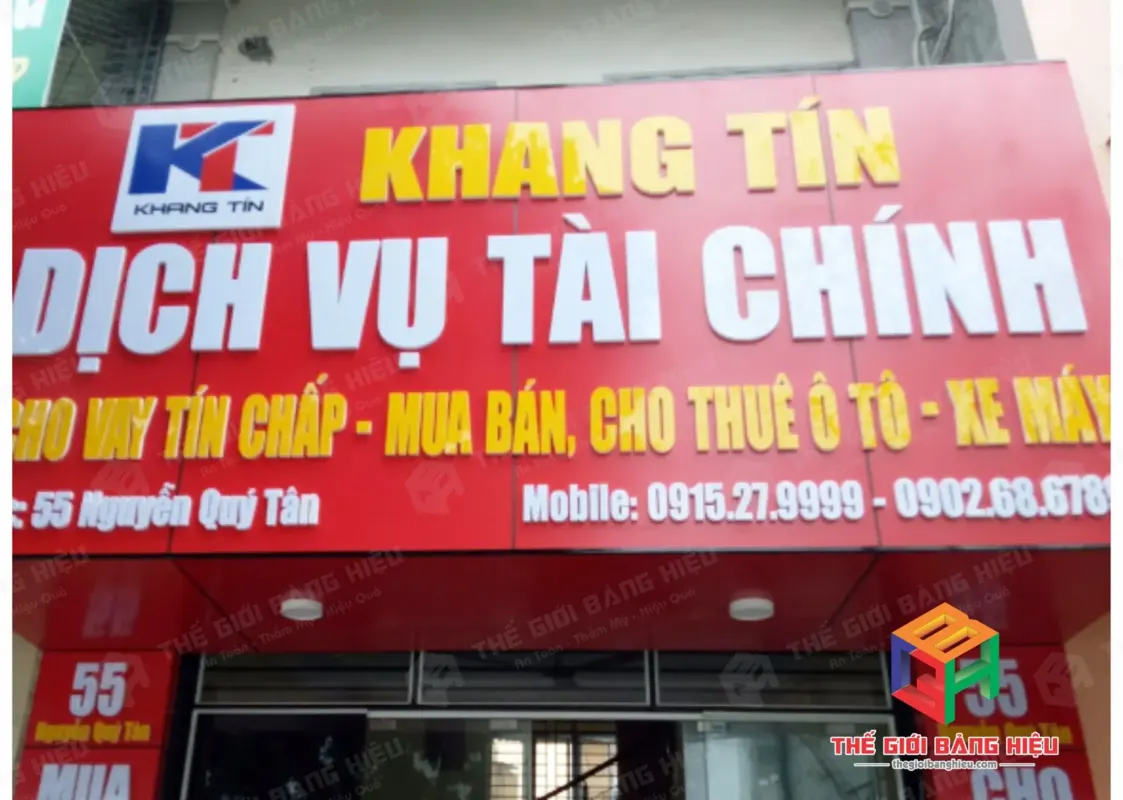 Thiết kế – thi công bảng hiệu