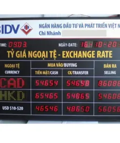Bảng điện tử LED hiển thị tỷ giá ngoại tệ, lãi suất & giá vàng - Ảnh 4