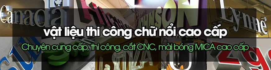 Thiết kế – thi công bảng hiệu