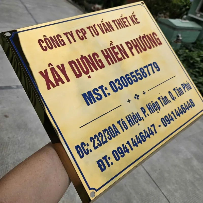 Thiết kế – thi công bảng hiệu