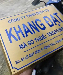 Chữ nổi Inox vàng - Bảng Inox ăn mòn - Ảnh 3