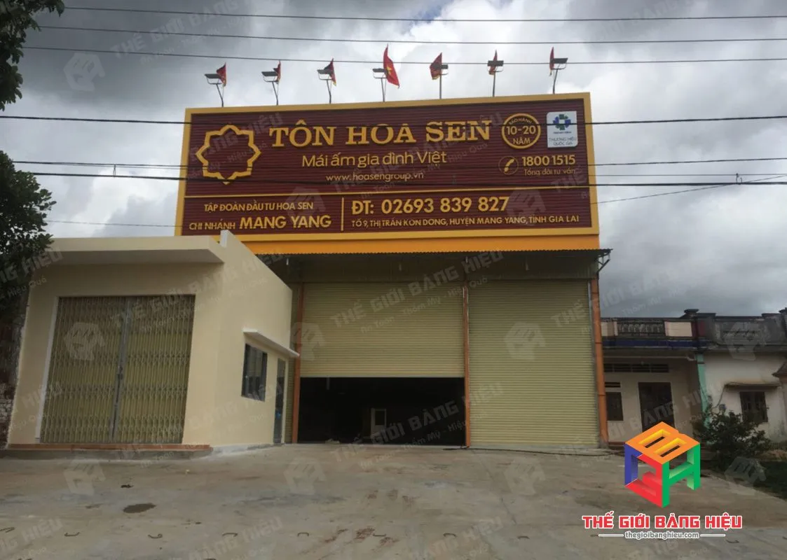 Thiết kế – thi công bảng hiệu