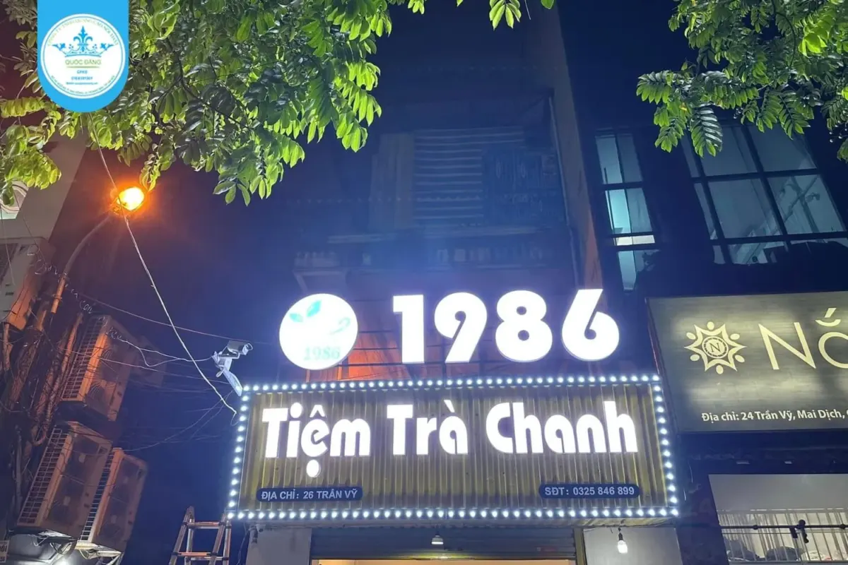 Thiết kế – thi công bảng hiệu
