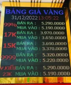 Bảng tỷ giá vàng điện tử (Bảng LED giá vàng) - Ảnh 3