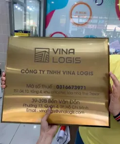 Chữ nổi Inox vàng - Bảng Inox ăn mòn - Ảnh 5