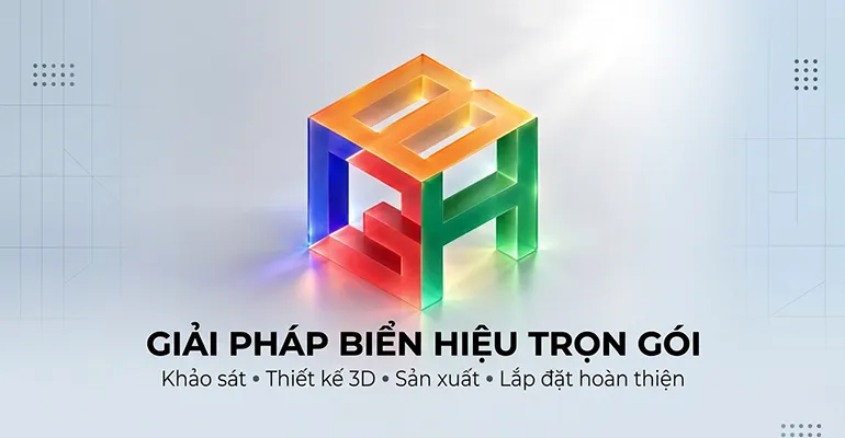 Thiết kế – thi công bảng hiệu